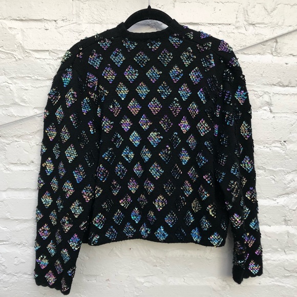 Fab 80s Sequin Cardigan 💎 - Picture 5 of 5